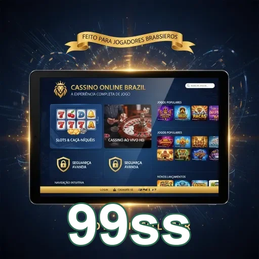 Ilustração de Aproveite jogos de cassino online no 99ss com mobilidade