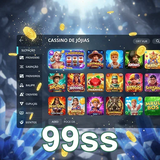 Ilustração de Aproveite jogos de cassino online no 99ss com mobilidade